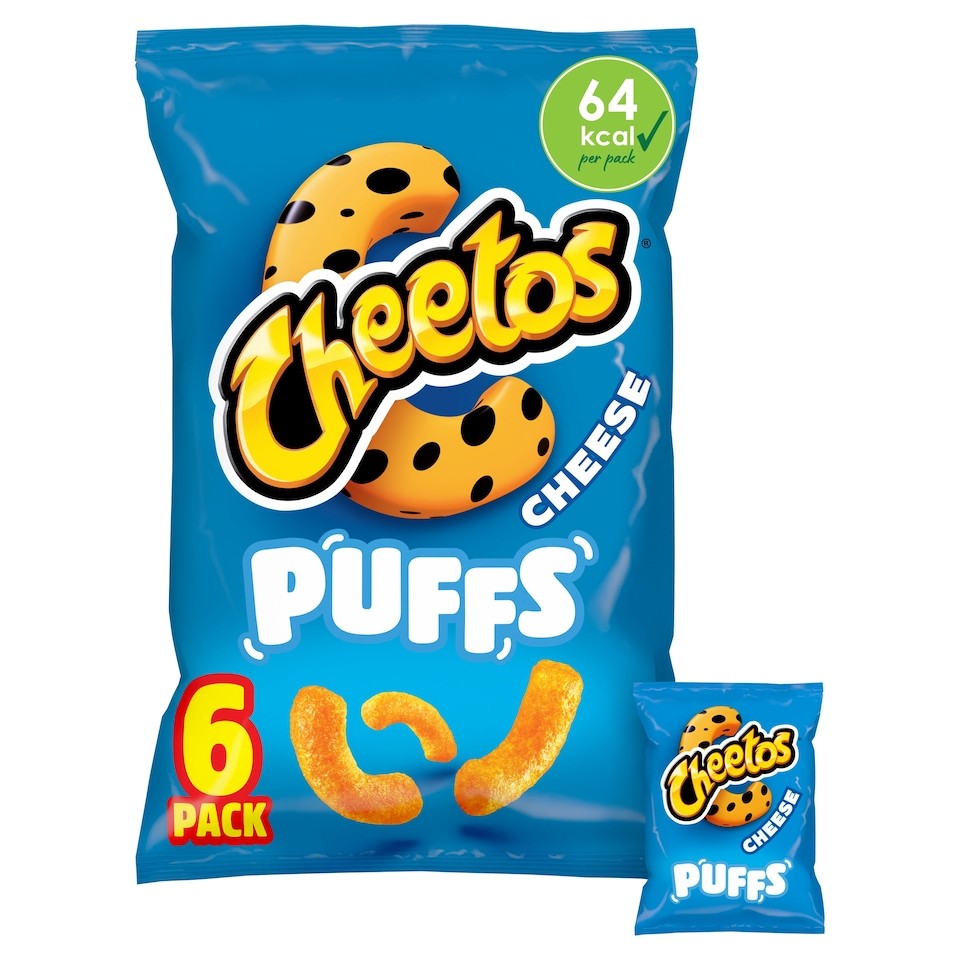 Cheetos Puffs Cheese Flavour Crisps 6 x 13g