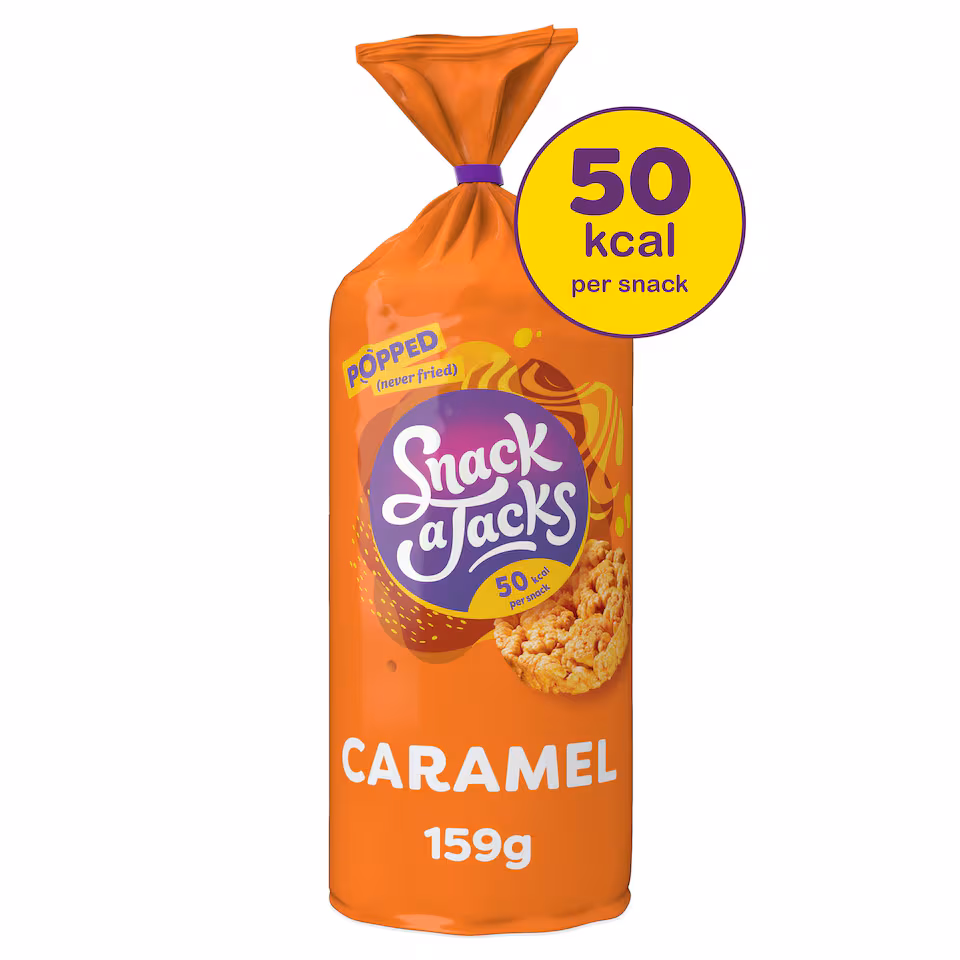 Snack a Jacks Caramel Jumbo Rice Cakes 159g