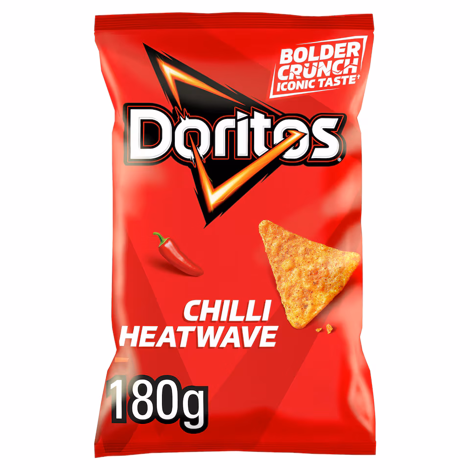 Doritos Tortilla Chips Chilli Heatwave Sharing Bag Crisps 180g