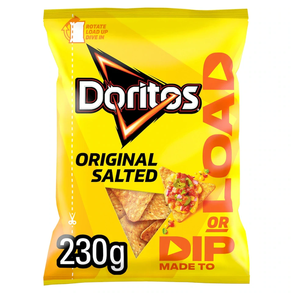 Doritos Dip or Load Original Salt Sharing Crisps 230g