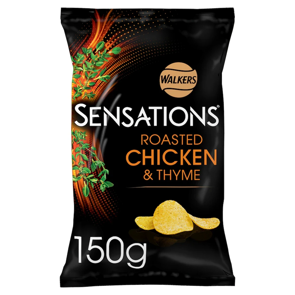 Walkers Sensations Chicken & Thyme Sharing Crisps 150g