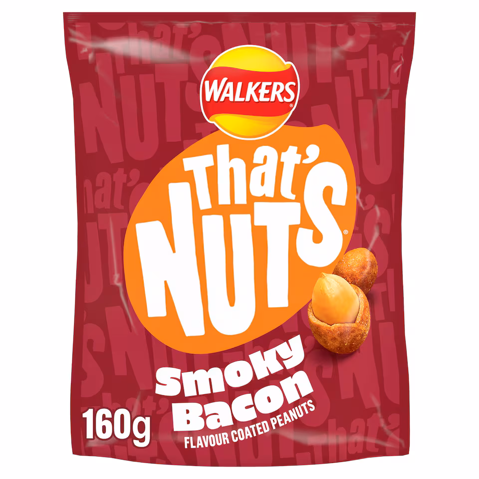 Walkers Thats Nuts Smoky Bacon 160g