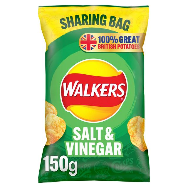 Walkers Crisps Salt & Vinegar 150g
