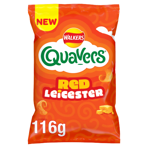 Quavers Red Leicester Cheese Snacks Sharing Crisps 116g  