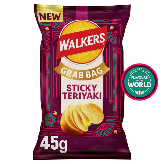 Walkers 45g Crisps Sticky Teriyaki Flavour Grab Bag