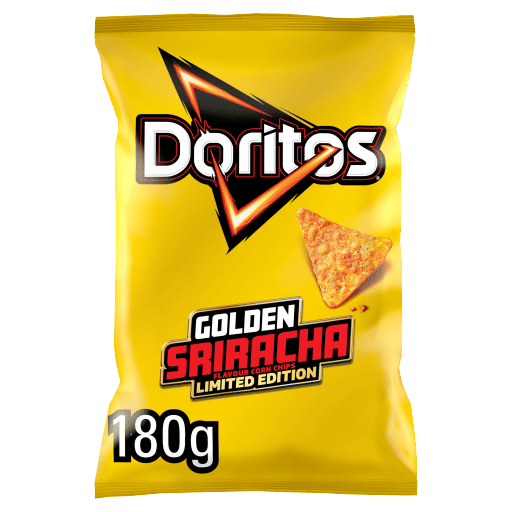 Doritos Hot Honey Golden Sriracha Tortilla Chips Sharing Crisps 180g