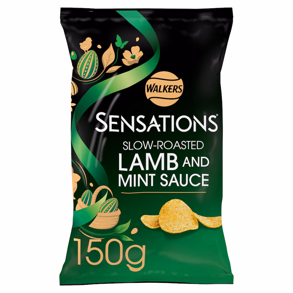 Sensations Slow Roasted Lamb & Mint Sauce Potato Crisps 150g