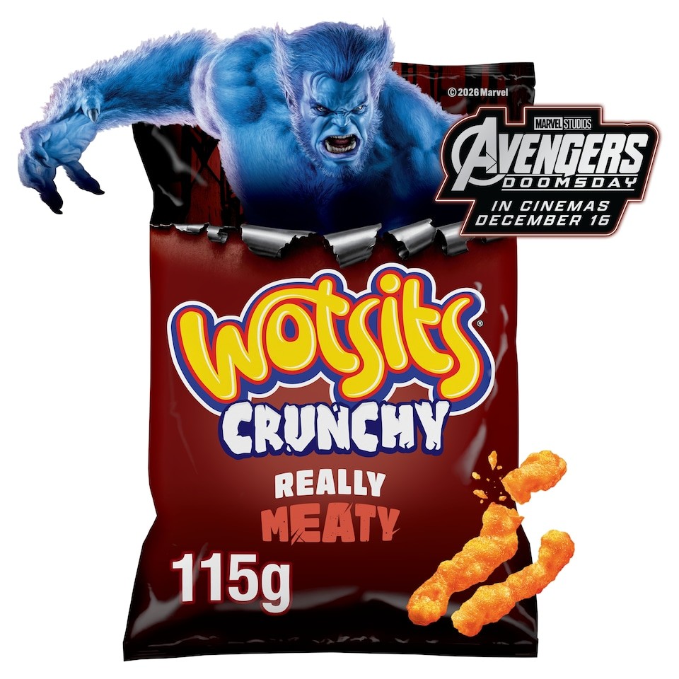 Wotsits Crunchy Really Meaty Flavour Corn Puffs 115g
