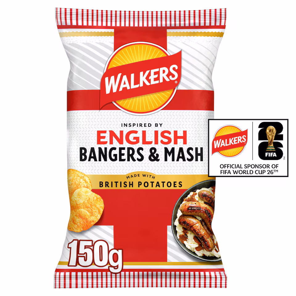 Walkers English Bangers & Mash Crisps 150g