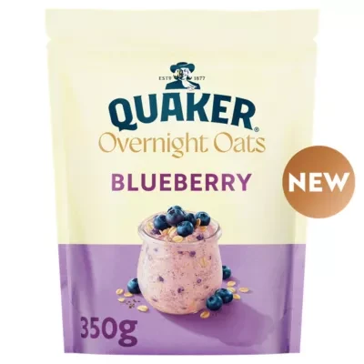 Quaker Overnight Oats Blueberry Cereal 350g