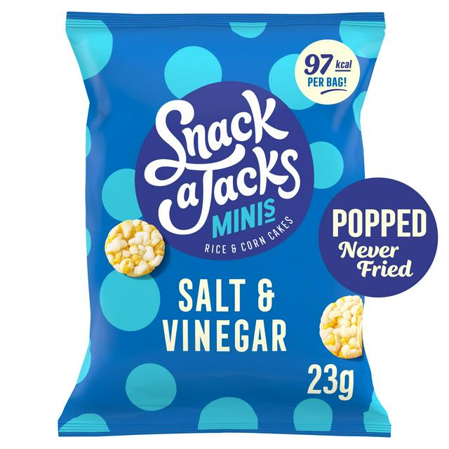 Snack a Jacks Salt & Vinegar Rice Cakes Crisps 23g