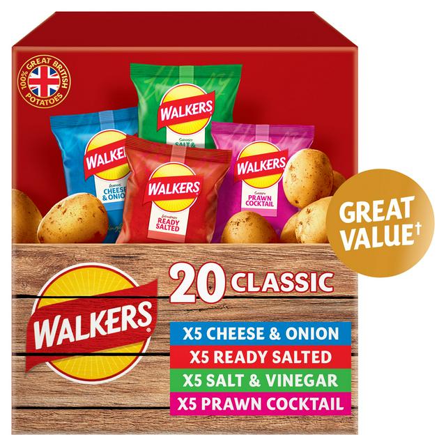 Walkers Classic Variety Multipack Crisps 20x25g