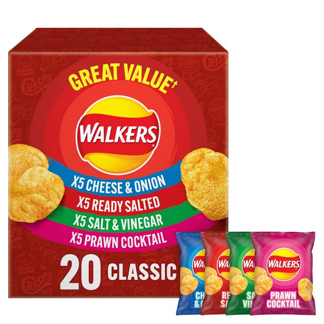 Walkers Classic Variety Multipack Crisps 20x25g