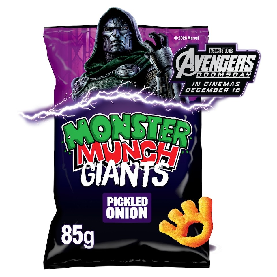 Walkers Monster Munch Giants Pickled Onion Sharing Bag Crisps 85g