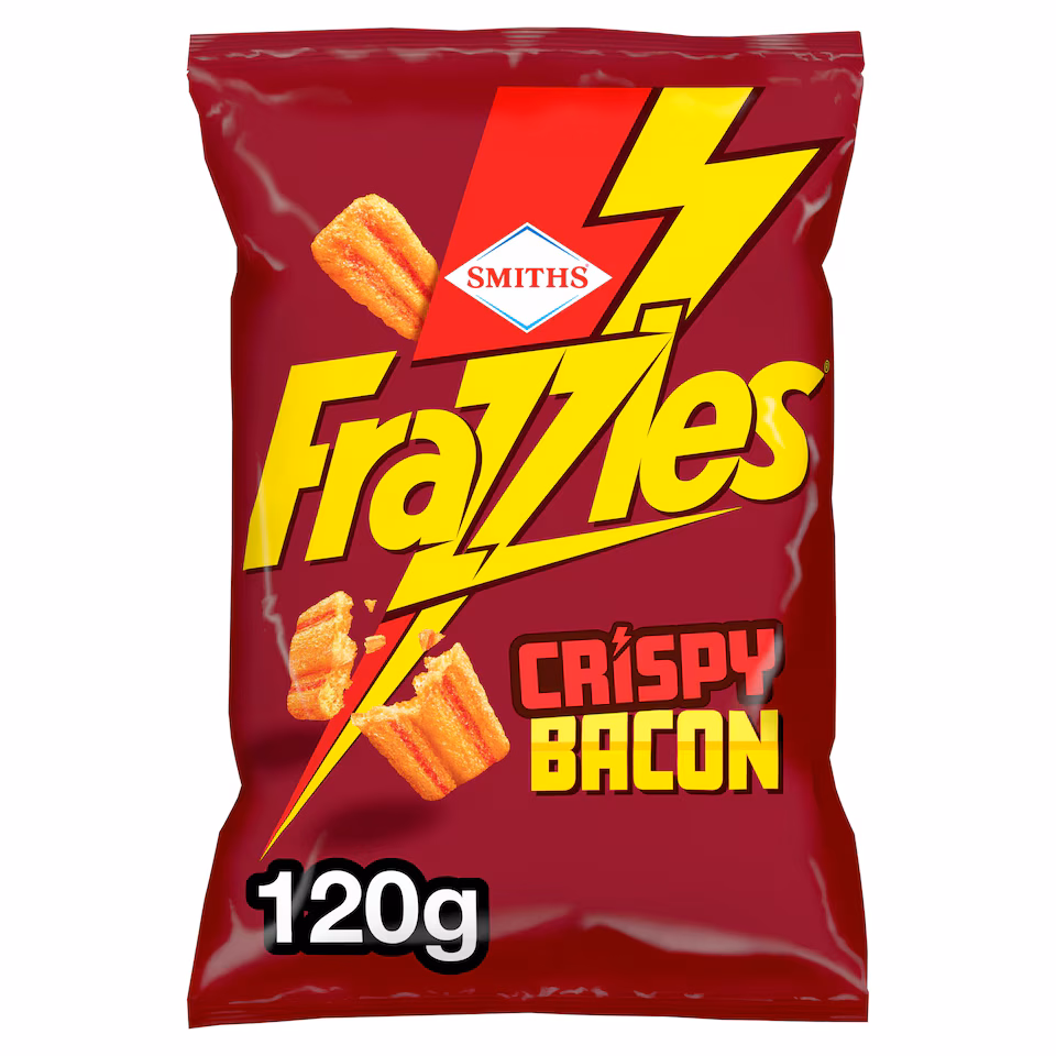 Smiths Frazzles Bacon Sharing Bag Crisps 120g