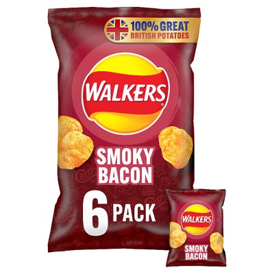 Walkers Smoky Bacon Multipack Crisps