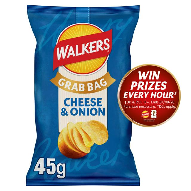 Walkers Cheese & Onion Crisps 45g