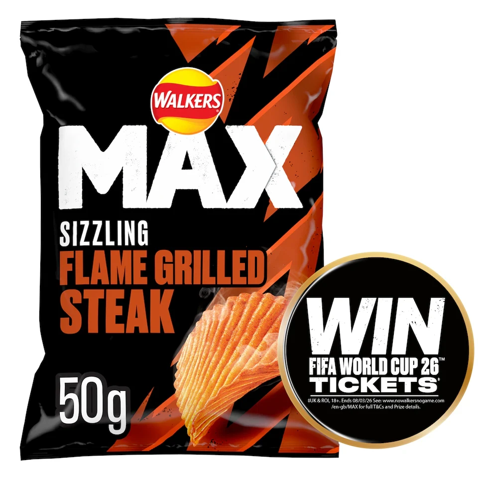 Walkers Max Flame Grilled 50G