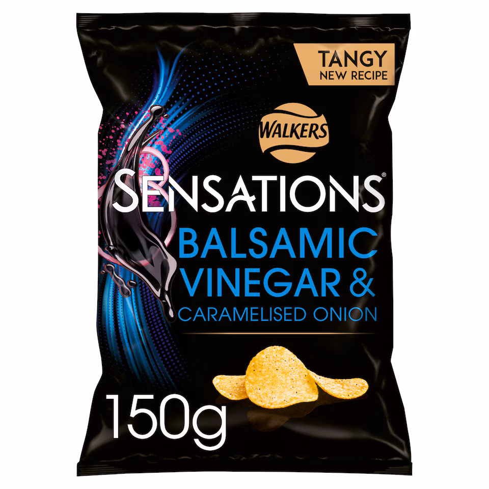 Walkers Sensations Balsamic Vinegar & Onion Crisps 150g
