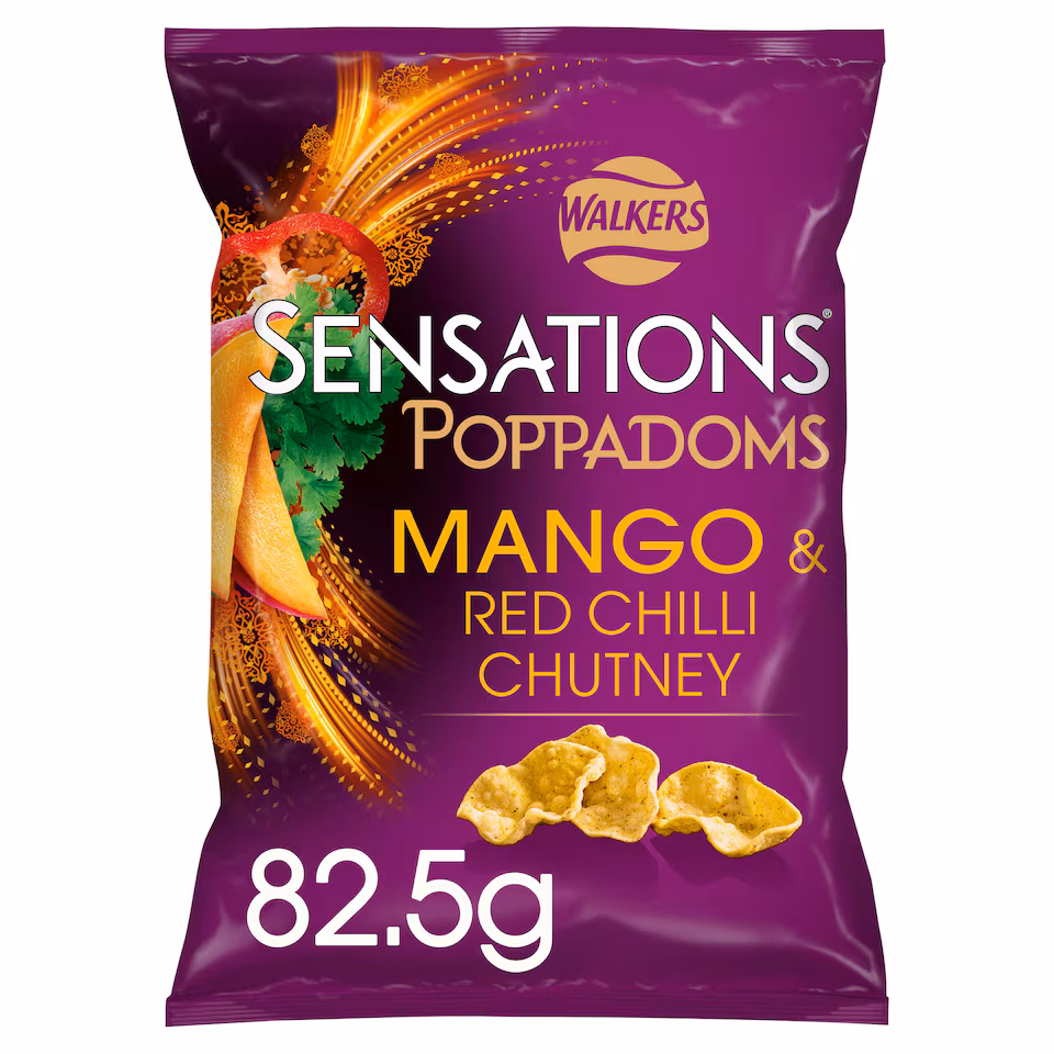 Walkers Sensations Poppadoms Mango & Chilli Sharing Bag 82.5g
