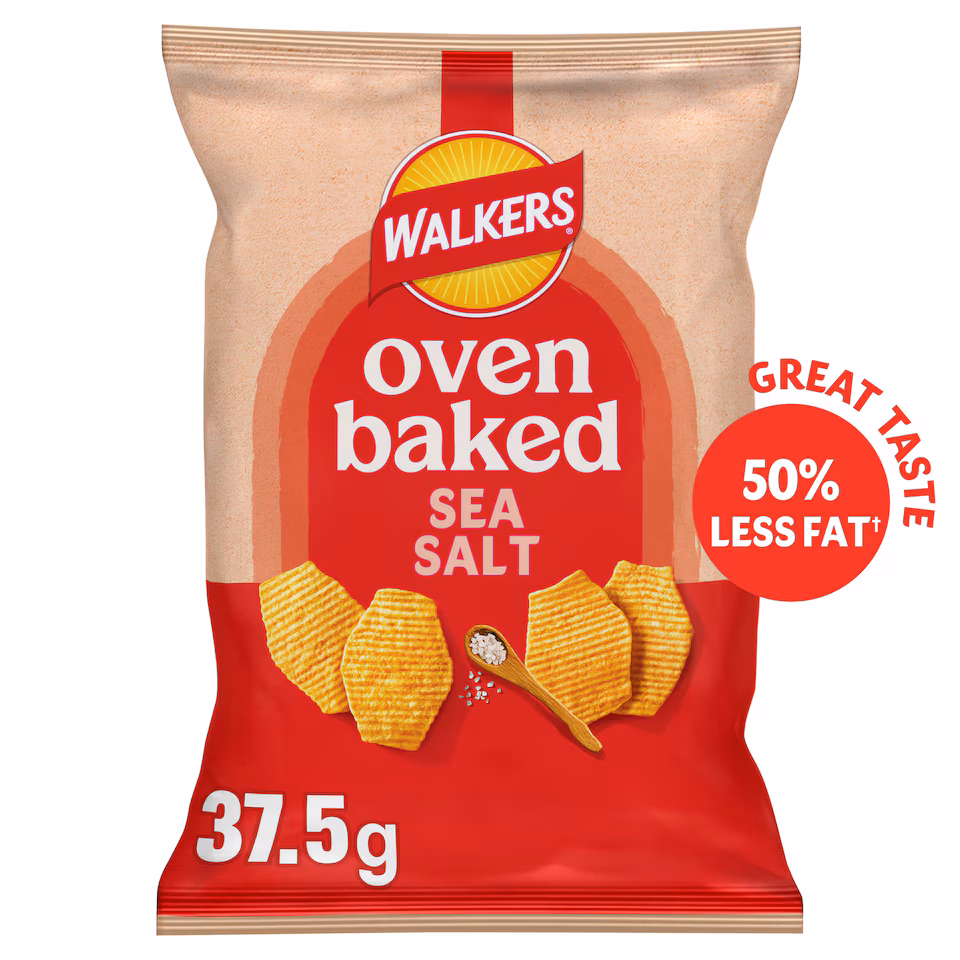 Walkers Baked Crisps - Sea Salt 37.5g