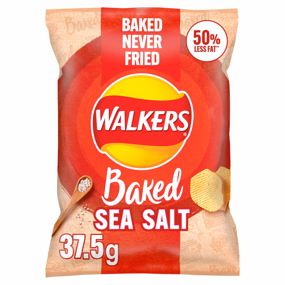 Walkers Baked Crisps - Sea Salt 37.5g