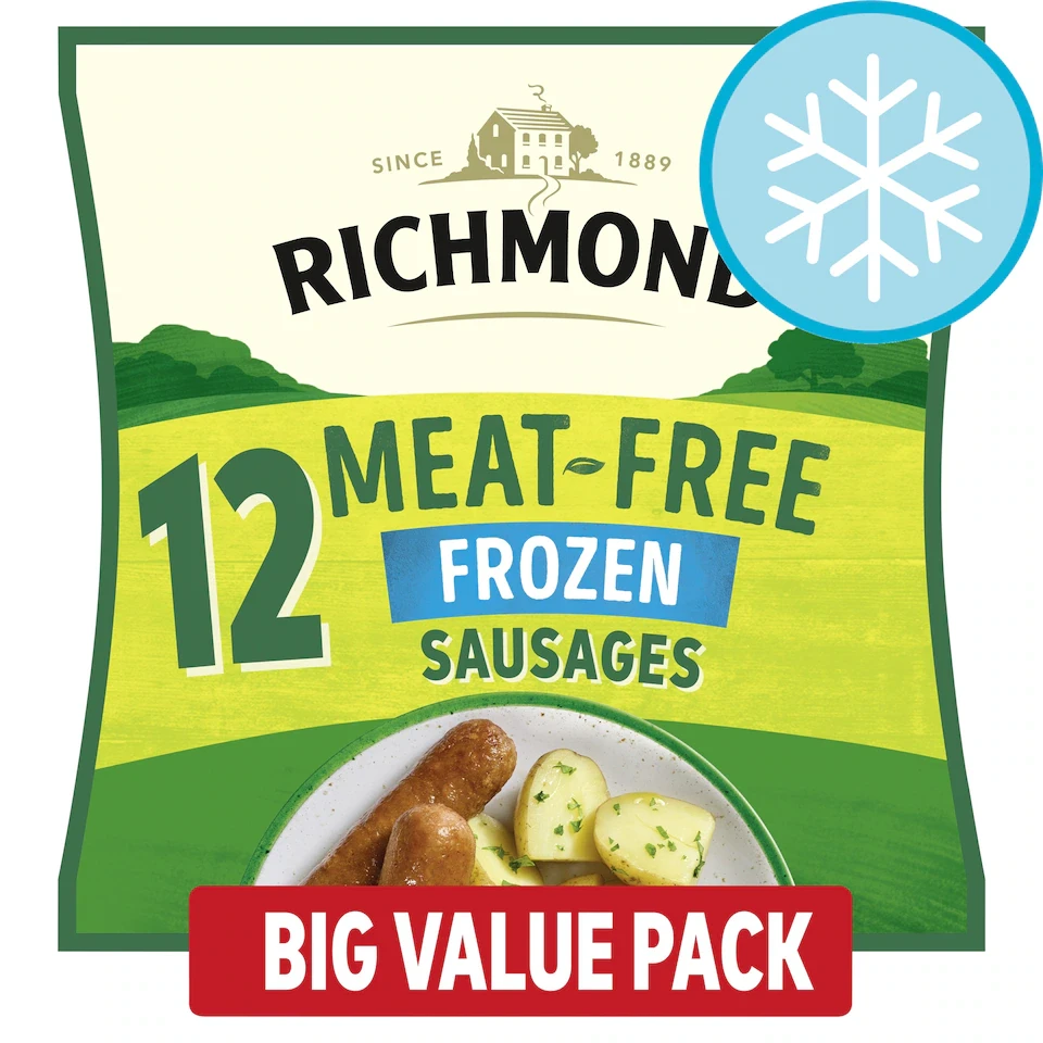 Richmond  12 Meat Free Vegan Sausages 456g