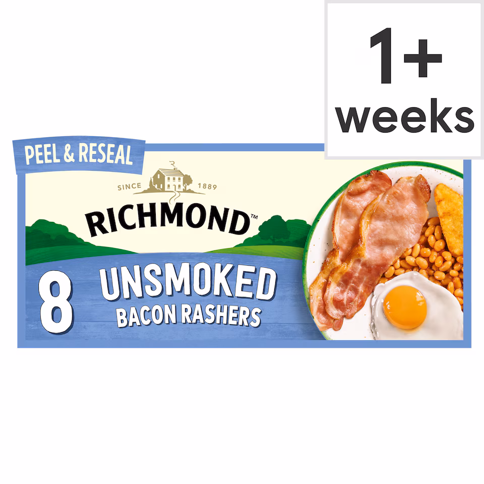 Richmond 8 Thick Cut Unsmoked Back Bacon 280g