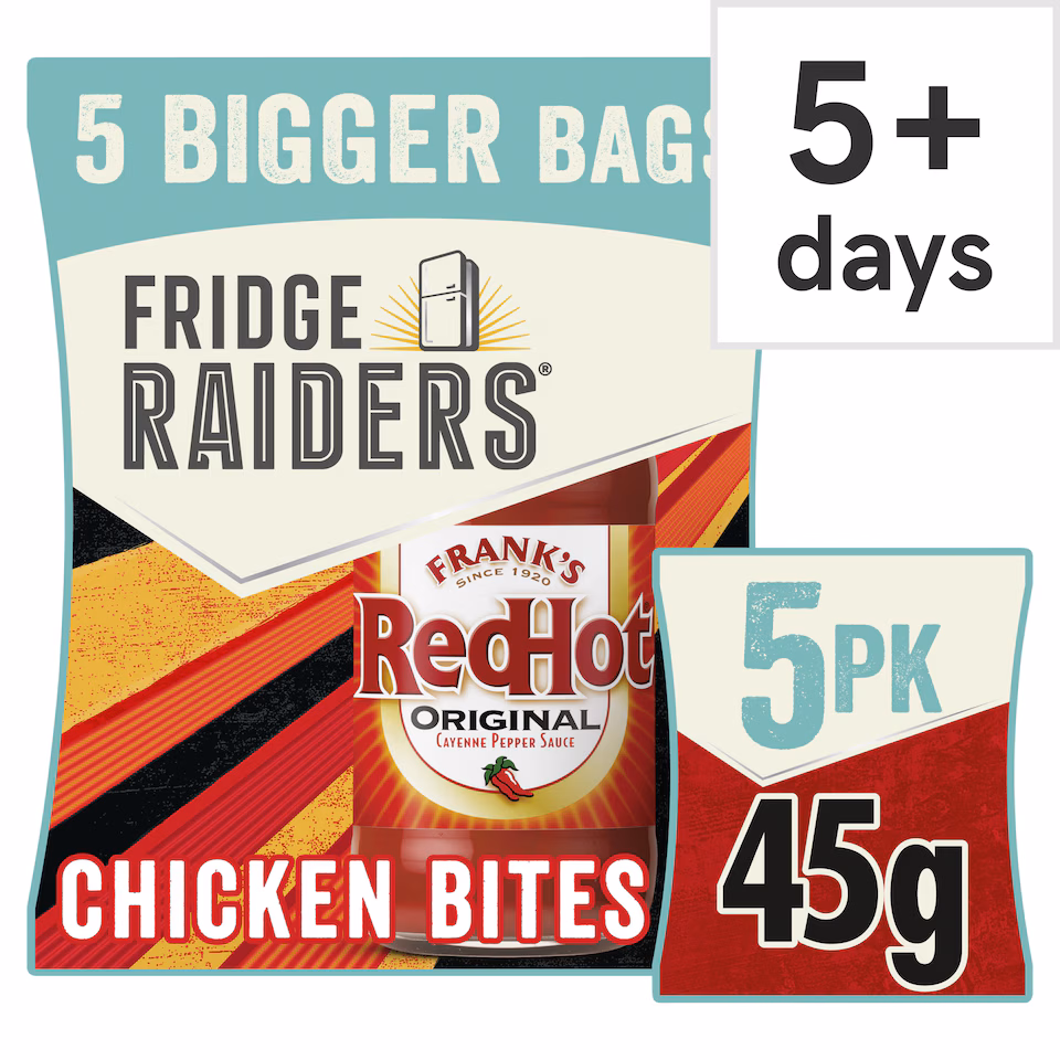 Fridge Raiders & Frank's Redhot Original 5x45g