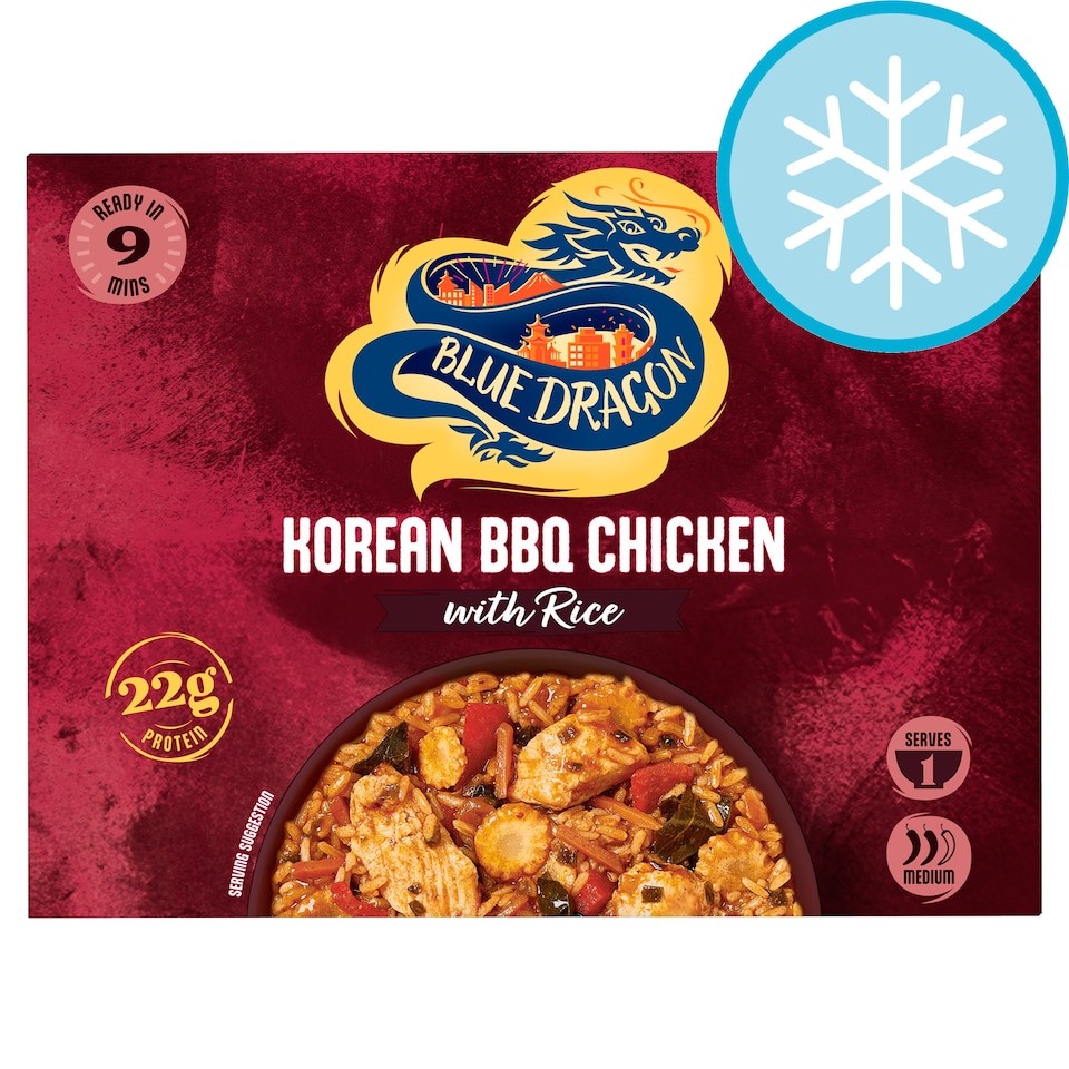 Blue Dragon Korean BBQ Chicken and Rice Ready Meal 400g