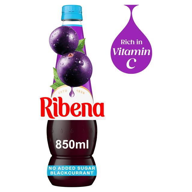 Ribena Blackcurrant Squash No Added Sugar 850ml