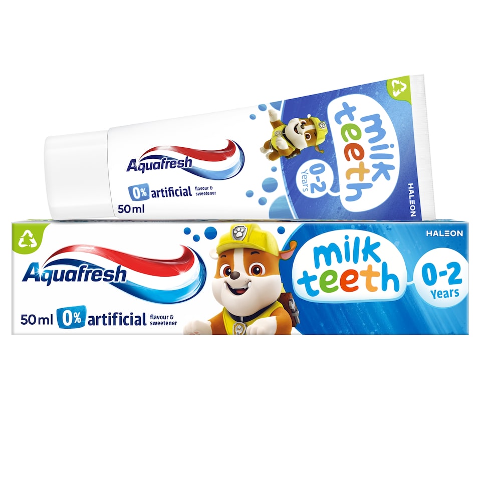 Aquafresh Paw Patrol Kids Milk Teeth Toothpaste 0-2 Years, 50ml