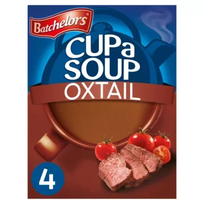 Batchelors Cup a Soup Oxtail Soup 4 Instant Soup Sachets 78g