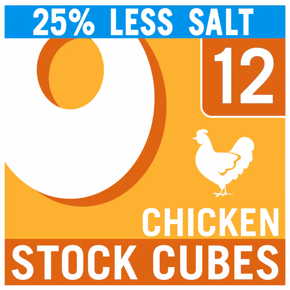 Oxo Reduced Salt Chicken Stock Cubes 12 Pack 71G