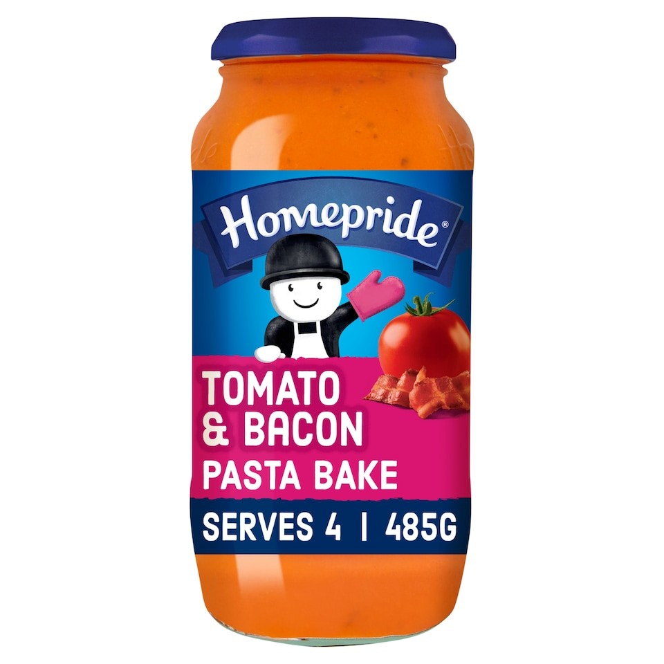 Homepride Creamy Tomato & Bacon Pasta Bake Sauce 485g