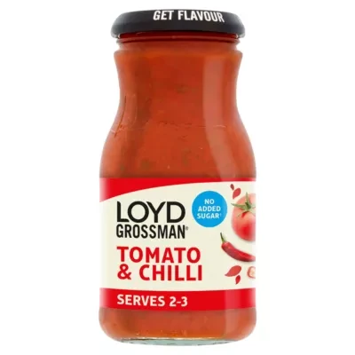 Loyd Grossman No Added Sugar Tomato & Chilli Pasta Sauce 350g