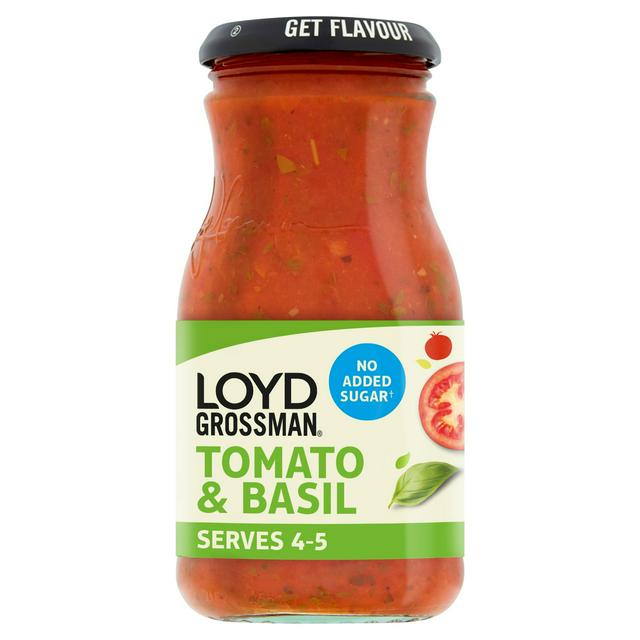 Loyd Grossman No Added Sugar Tomato & Basil Pasta Sauce 660g