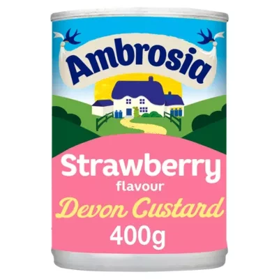 Ambrosia Strawberry Flavour Devon Custard 400g