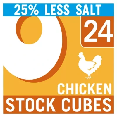 Oxo 24 Reduced Salt Chicken Stock Cubes 142g