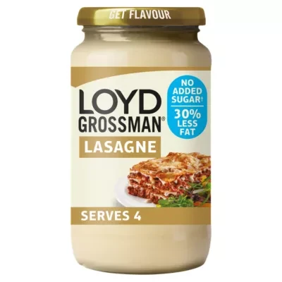 Loyd Grossman No Added Sugar White Lasagne Pasta Sauce 440g