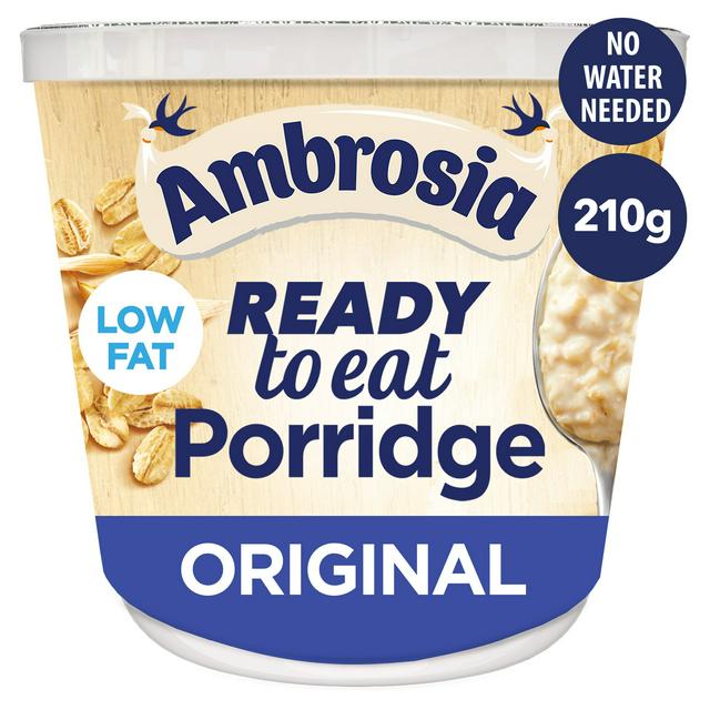 Ambrosia Ready to Eat Porridge Oat Cereal Pot Original 210g