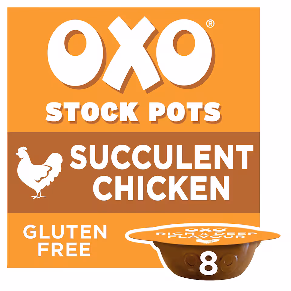 Oxo Stock Pots Succulent Chicken with Bay & Parsley 8 Pack 160g