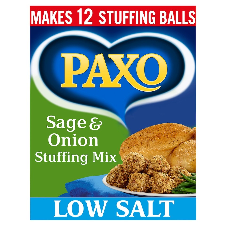 Paxo Low Salt Sage & Onion Stuffing Mix 170G