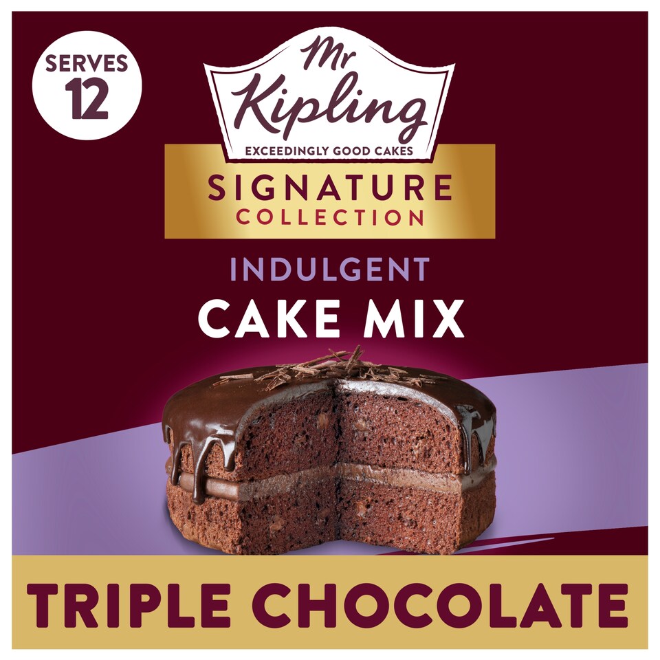 Mr Kipling Signature Triple Chocolate Cake mix 416g