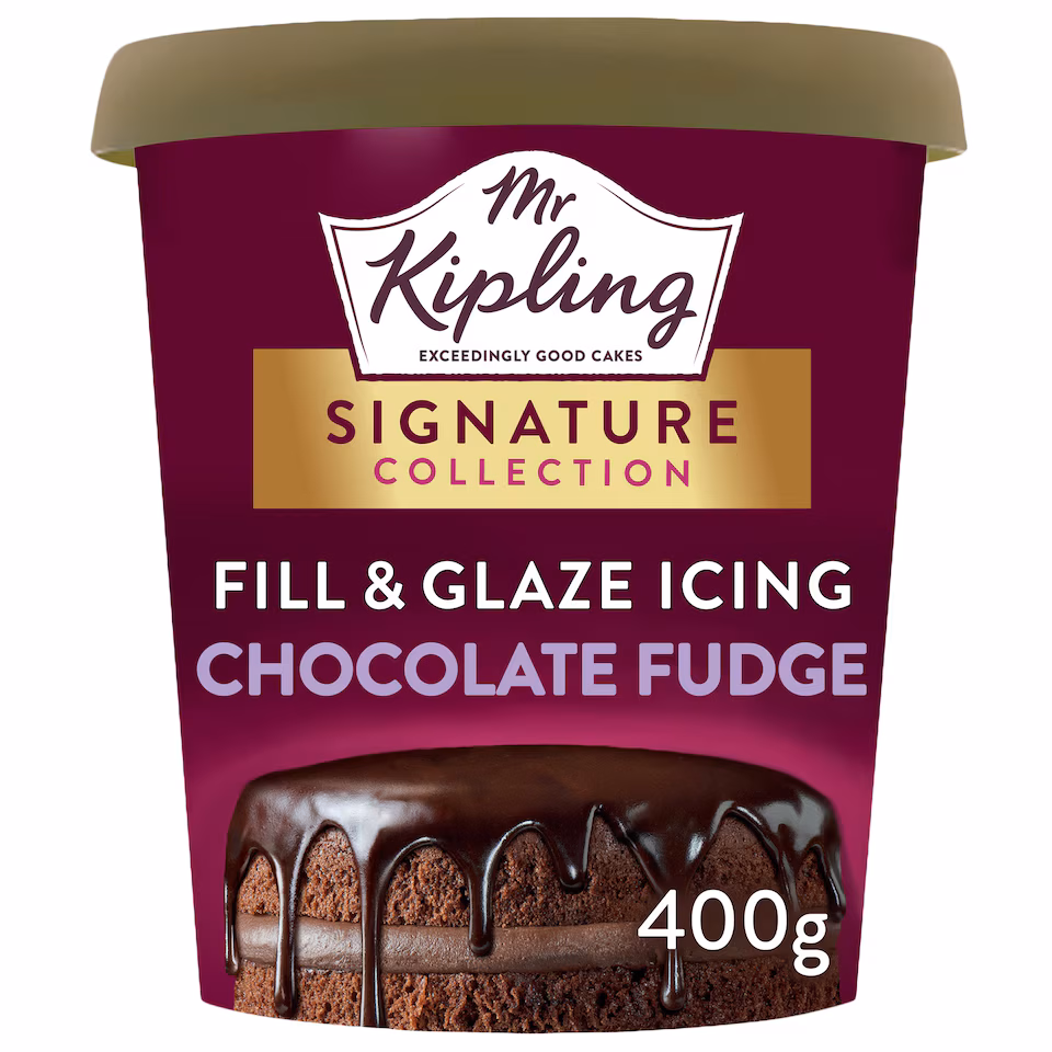 Mr Kipling Fill & Glaze Icing - Chocolate Fudge 400g