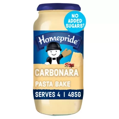 Homepride No Added Sugar Carbonara Pasta Bake Sauce
