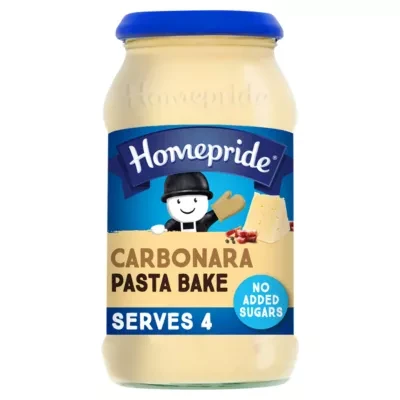 Homepride No Added Sugar Carbonara Pasta Bake Sauce