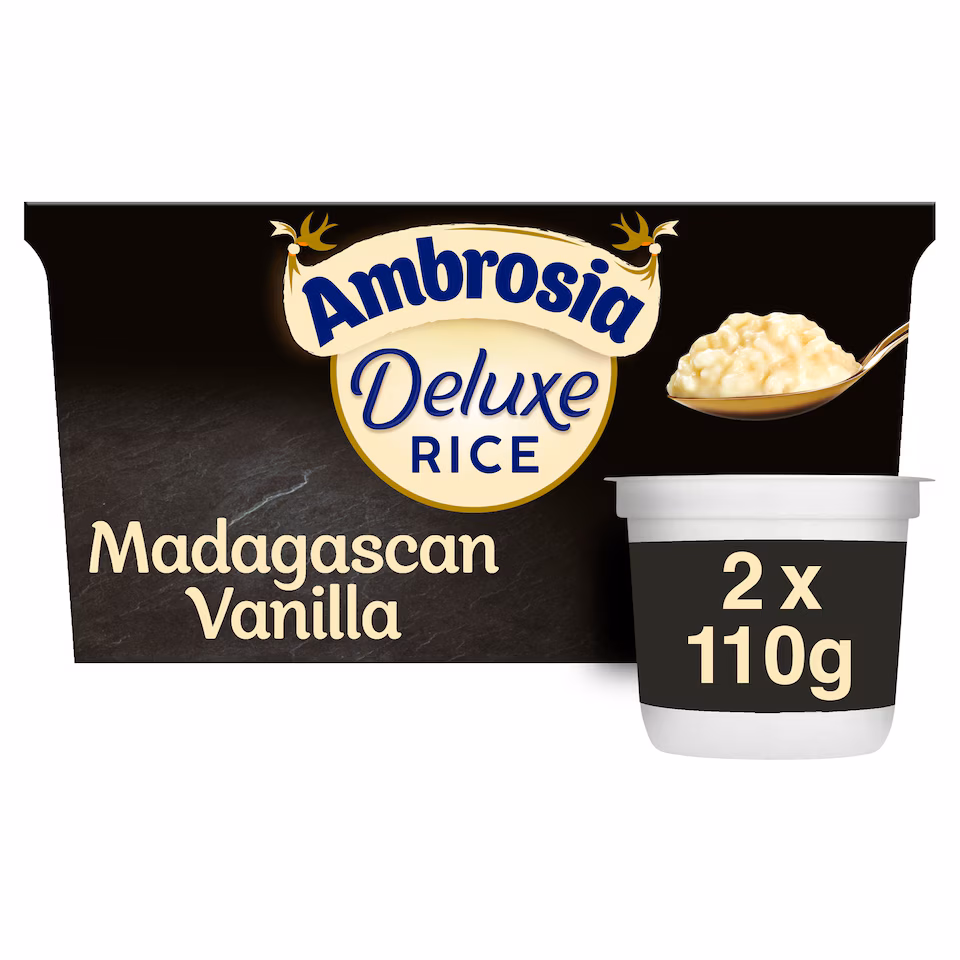Ambrosia Deluxe Rice Pudding - Madagascan Vanilla 2 x 110g