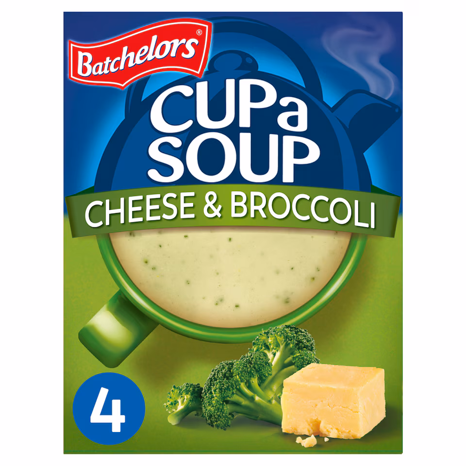 Batchelors Cup a Soup Cheese & Broccoli 4 Sachets 92g