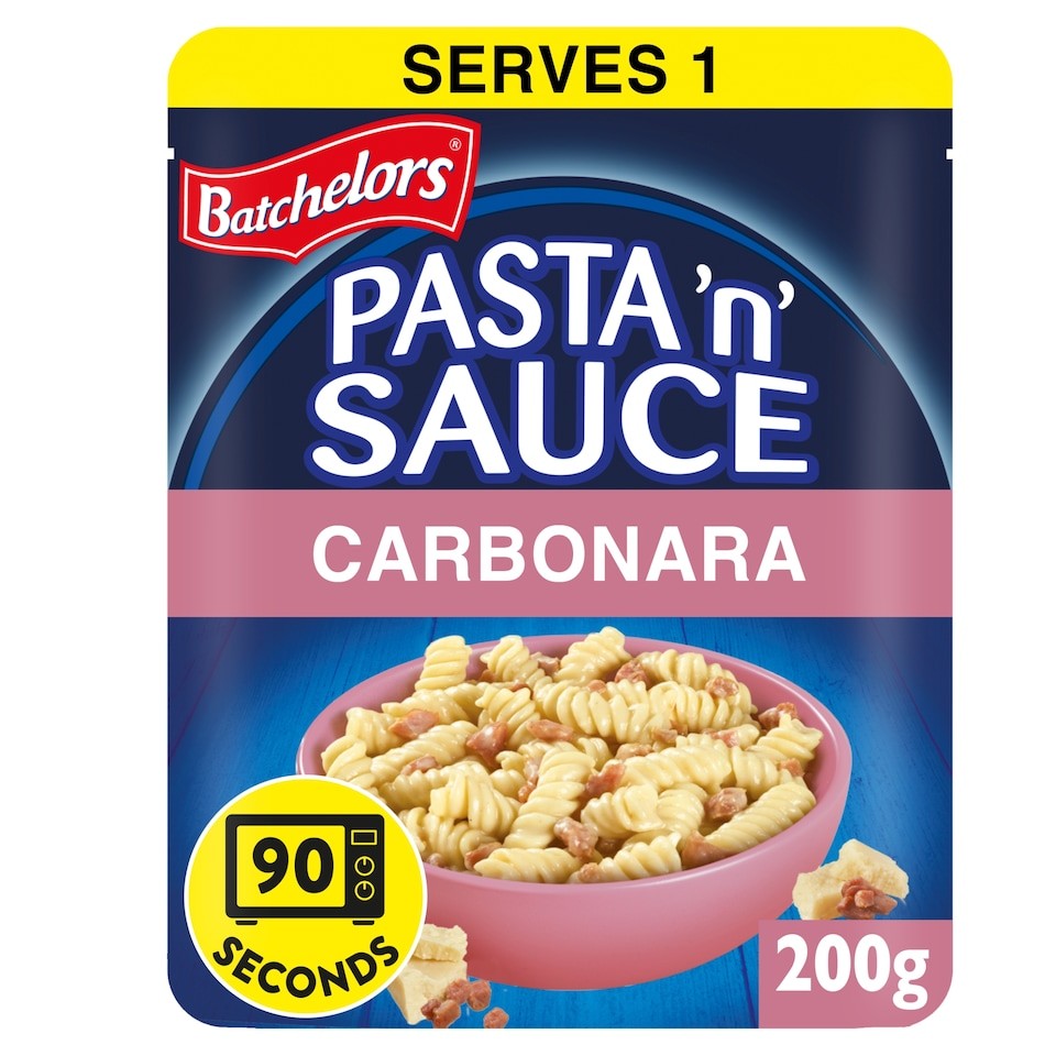 Batchelors Pasta 'n' Sauce Microwave Ready Meal Carbonara 200g